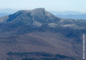 A frosted Camel's Hump in Vermont