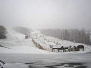 Stratton, VT, snow in October