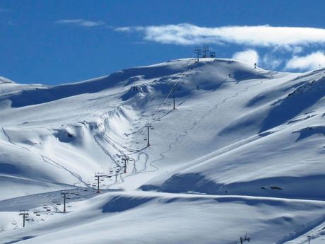 Snow in Valle Nevado, Chile