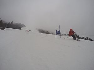 Skiing in Vermont, May 1, 2016