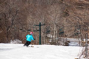 Spring skiing in Vermont