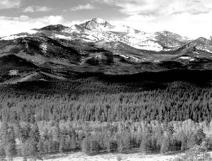 Ansel Adams photo of Longs Peak