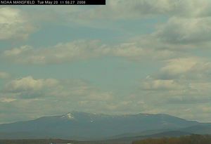 Mt. Mansfield is sporting a bit of a white coat today.
