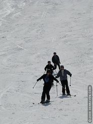 Spring skiing at Jay Peak