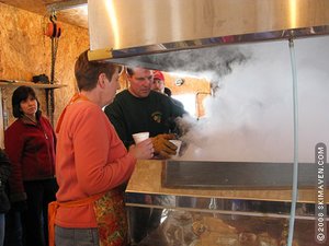 Making Vermont maple syrup