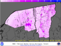 Vermont snowfall report graphic